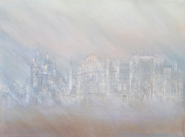 078. Palast der Winde, Acryl-Fl...